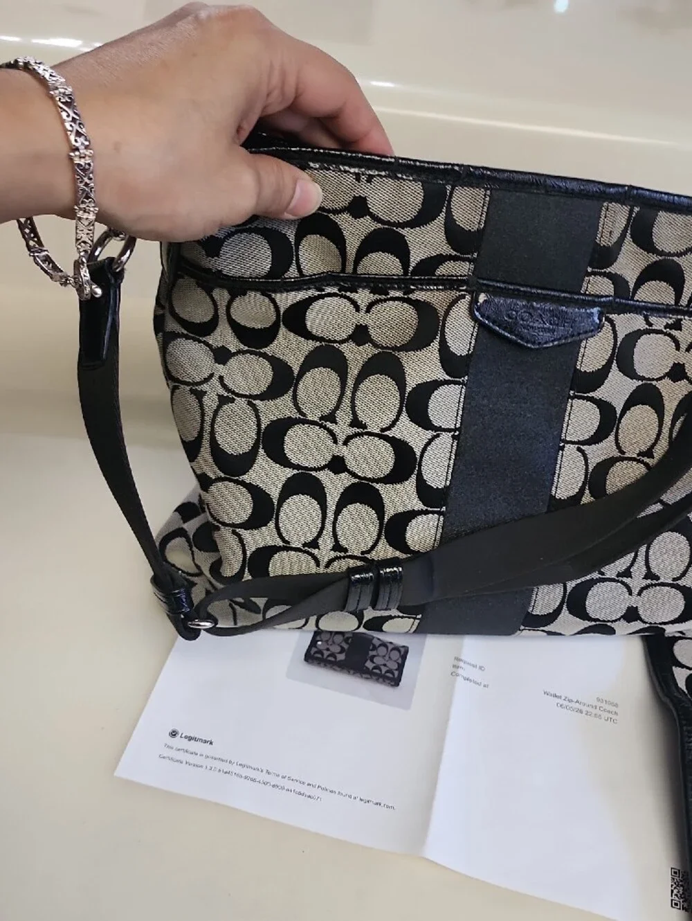 Coach signature canvas